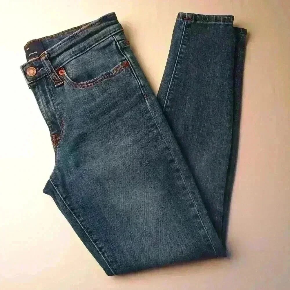 Gap Womens Skinny Mid Rise Denim Legging Jeans Medium Wash Size 26/2 Casual